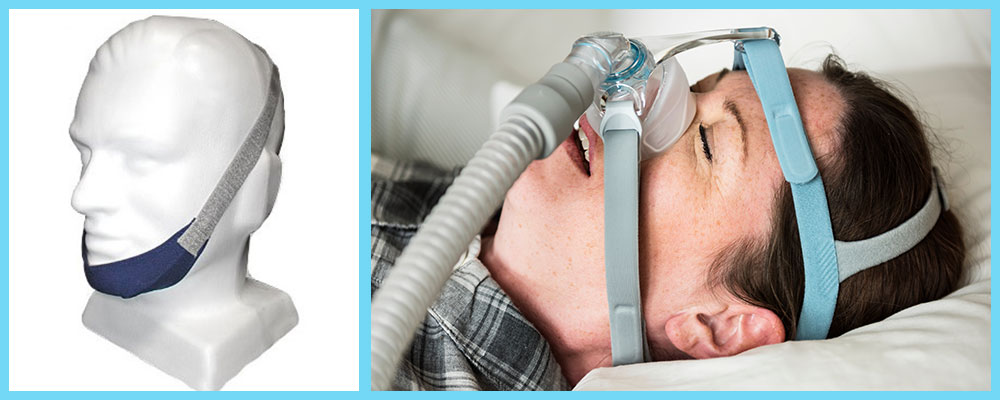 cpap mask with built in chin strap