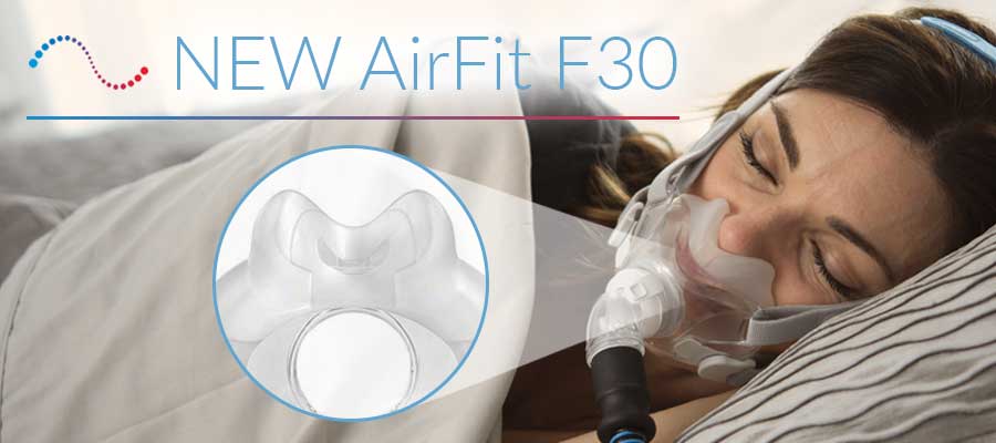 New Product Announcement Resmeds First Minimal Contact Full Face Mask Airfit F30 Easy Breathe 7827