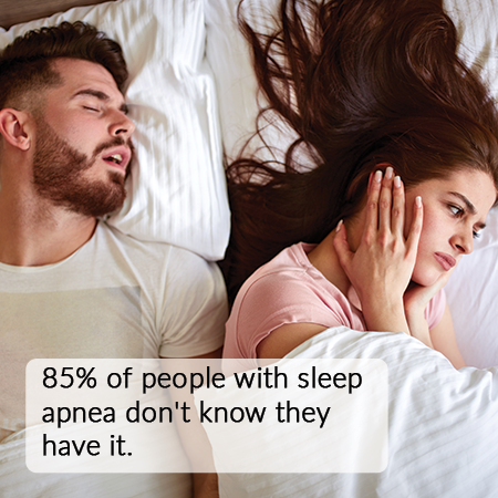 Home Sleep Test: 85% of people with sleep apnea don't know they have it