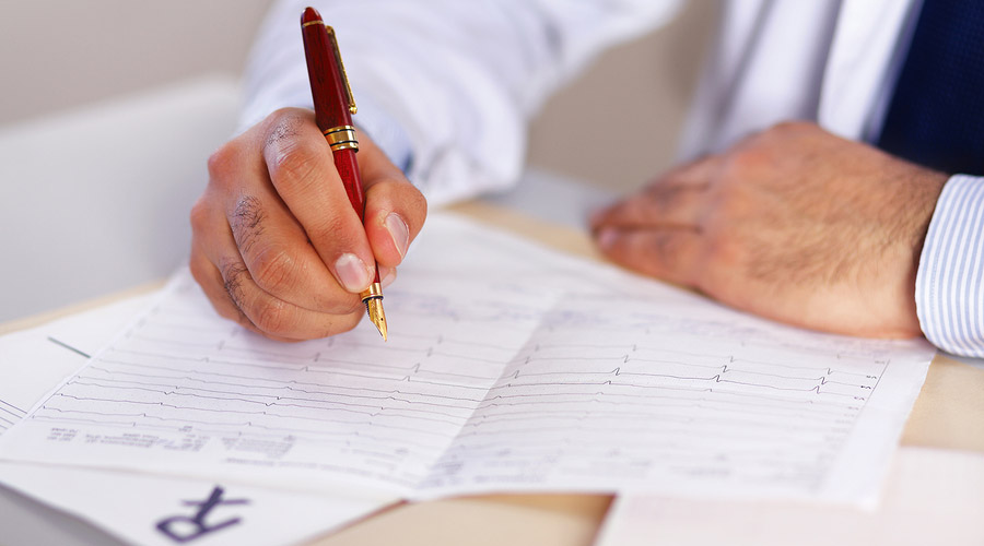 Doctor Writing CPAP Prescription